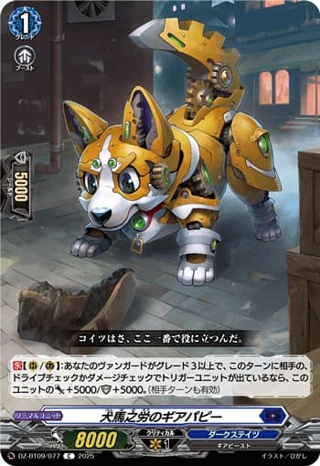 犬馬之労のギアパピー